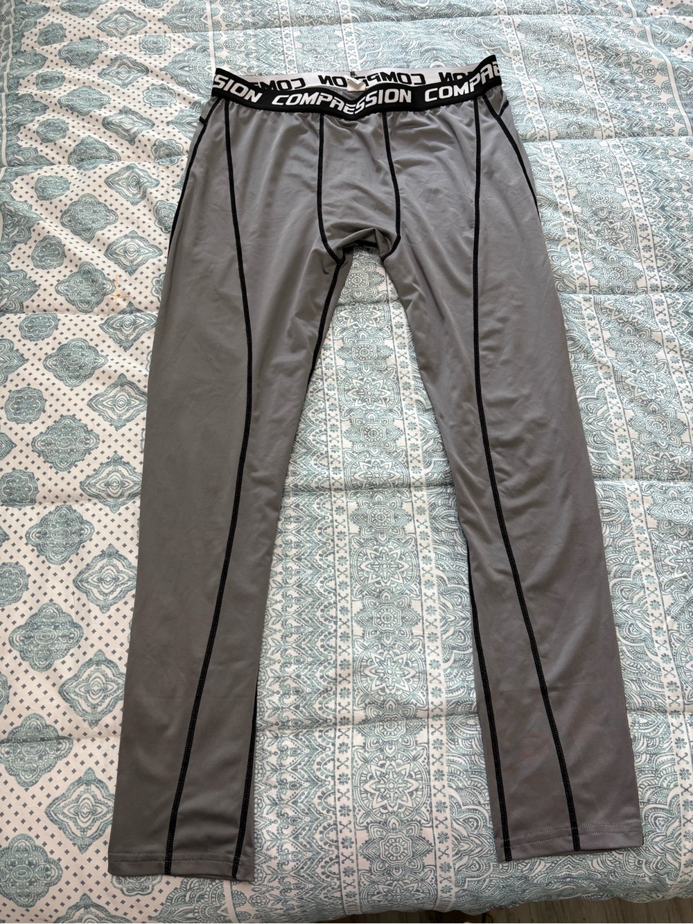 Compression Performance Men's Gray Active Long Underwear